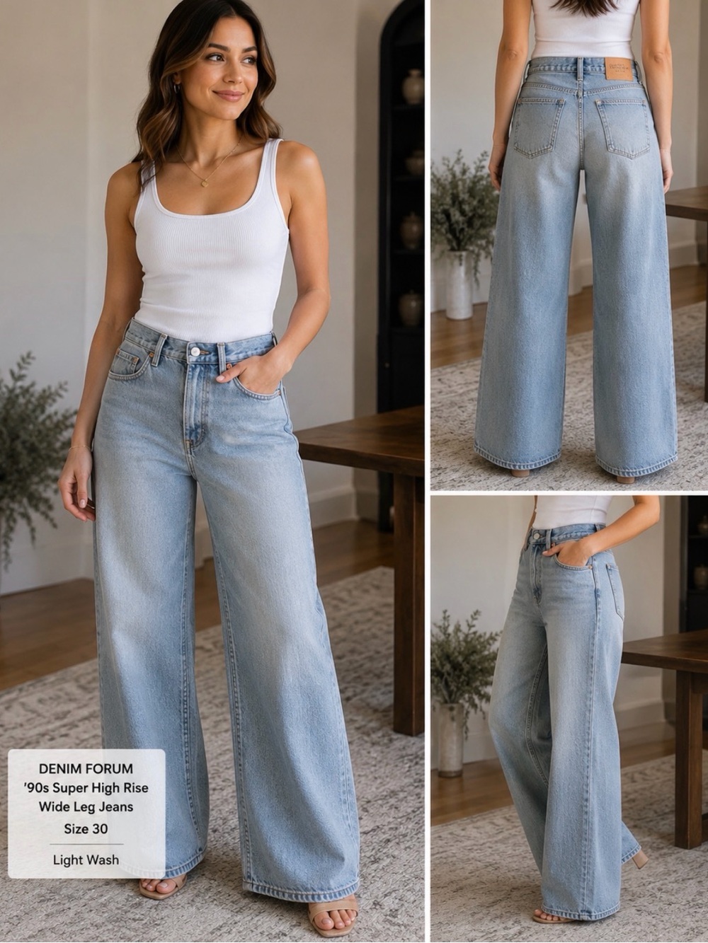 Denim Forum The ’90s Super Hi-Rise Wide Jean